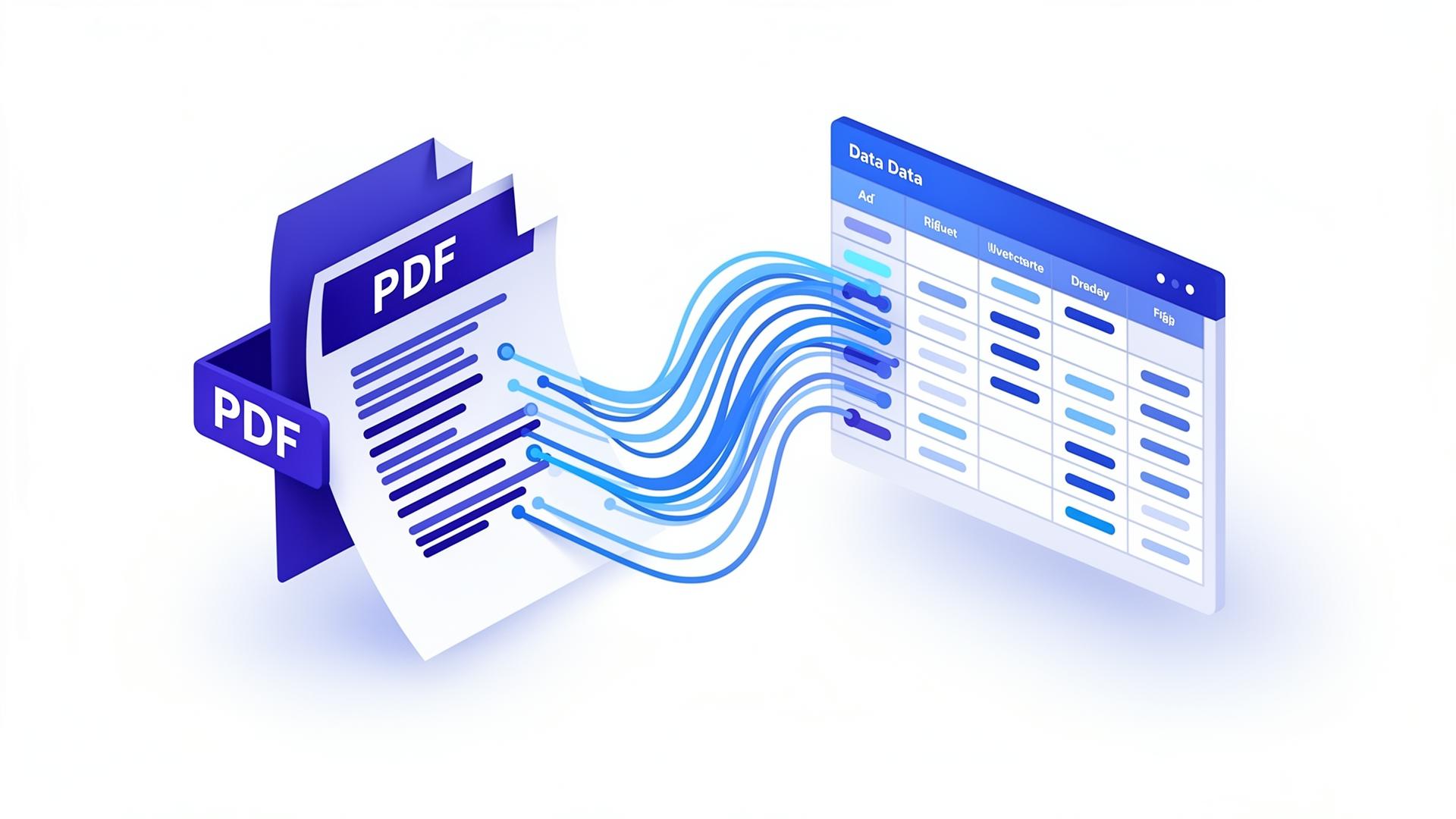 PDF документ перетворюється на структуровану таблицю даних